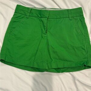 Women’s J Crew size 2 green Chino shorts